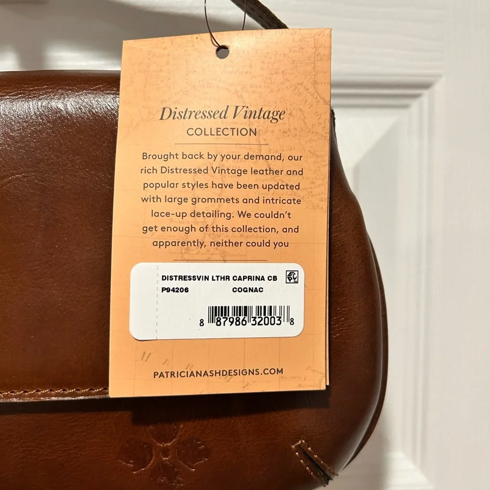 Patricia Nash Rich Brown Leather Crossbody Bag - Picture 7 of 7